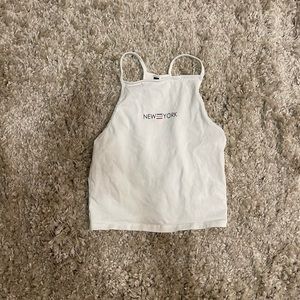 h&m new york halter tank top